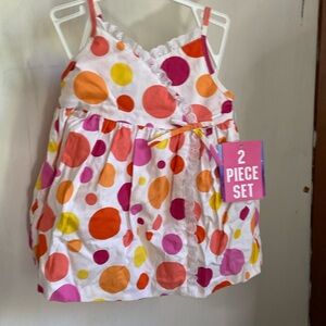LaPrincess NWT 18M summer dress & panties 100% cotton